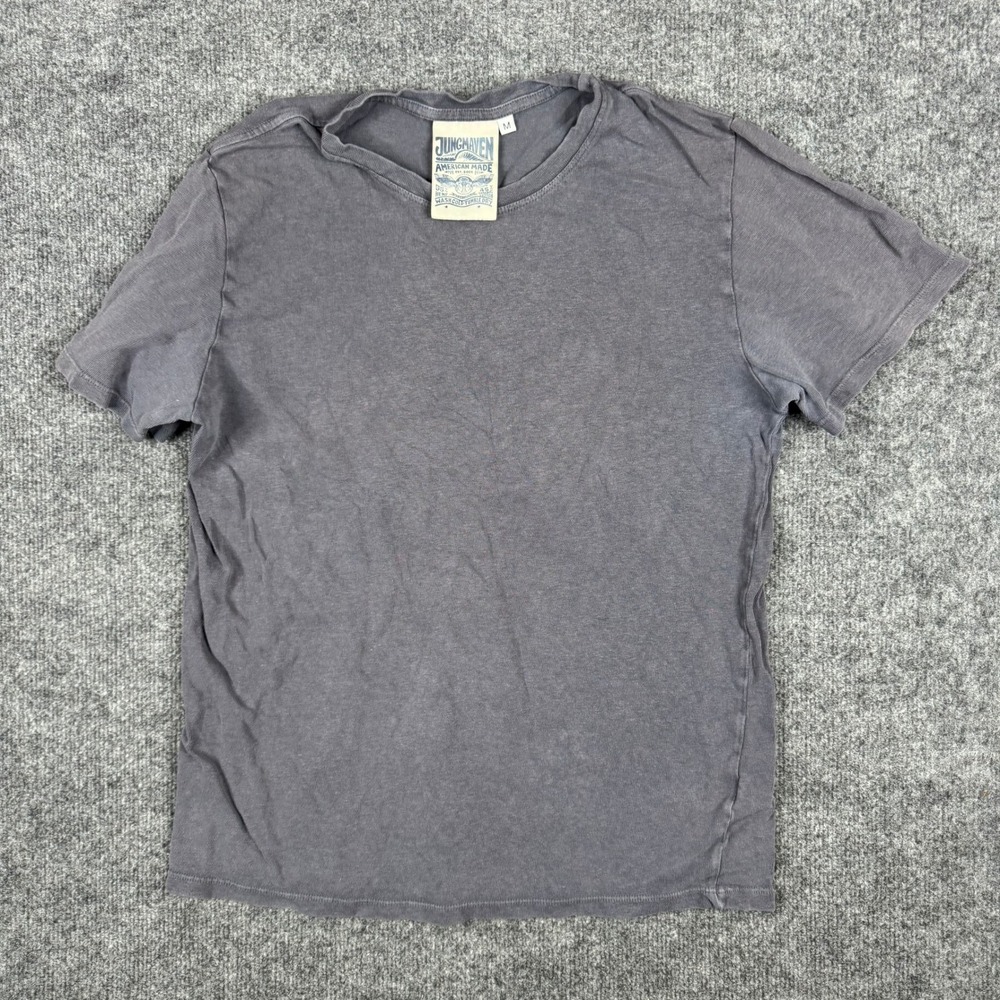 Jungmaven T-Shirt Mens Size M Gray Hemp Organic Cotton Made in USA Short Sleeve